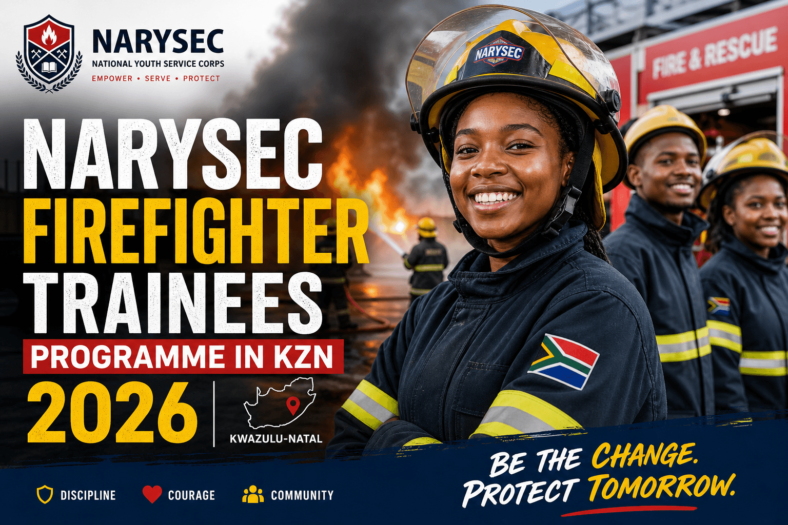 NARYSEC Firefighter Trainees Programme in KZN 2026