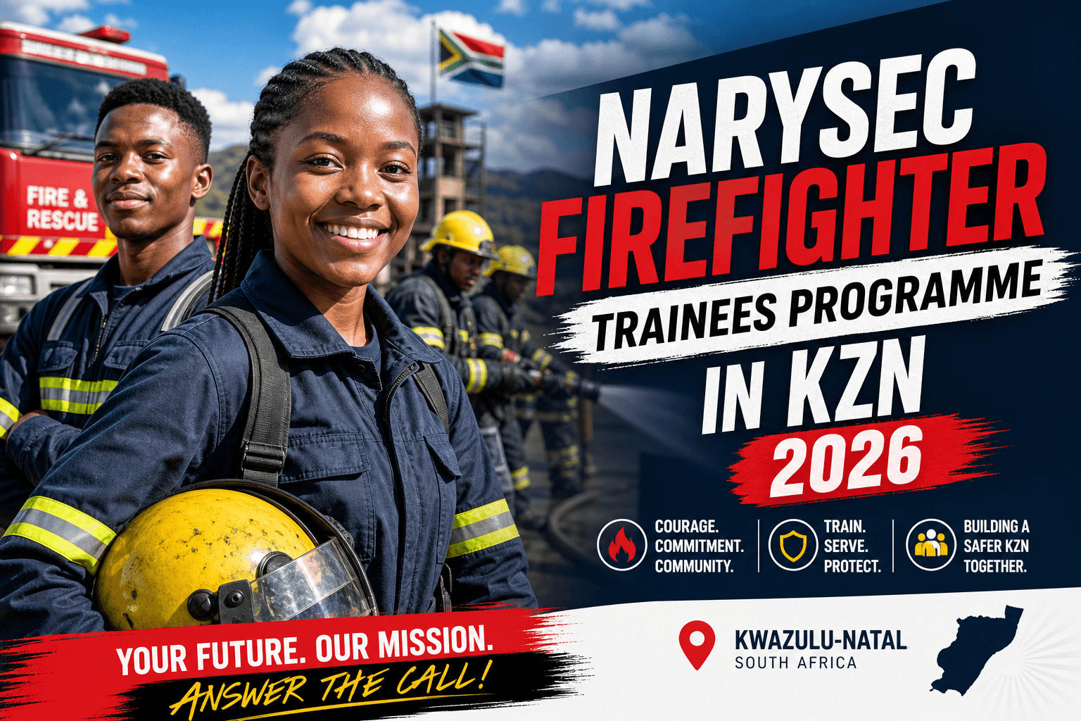 NARYSEC Firefighter Trainees Programme in KZN 2026