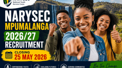 NARYSEC Mpumalanga 2026/27 Recruitment Closing 25 May 2026