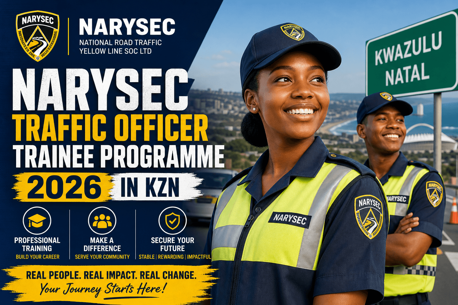 NARYSEC Traffic Officer Trainee Programme 2026 in KZN