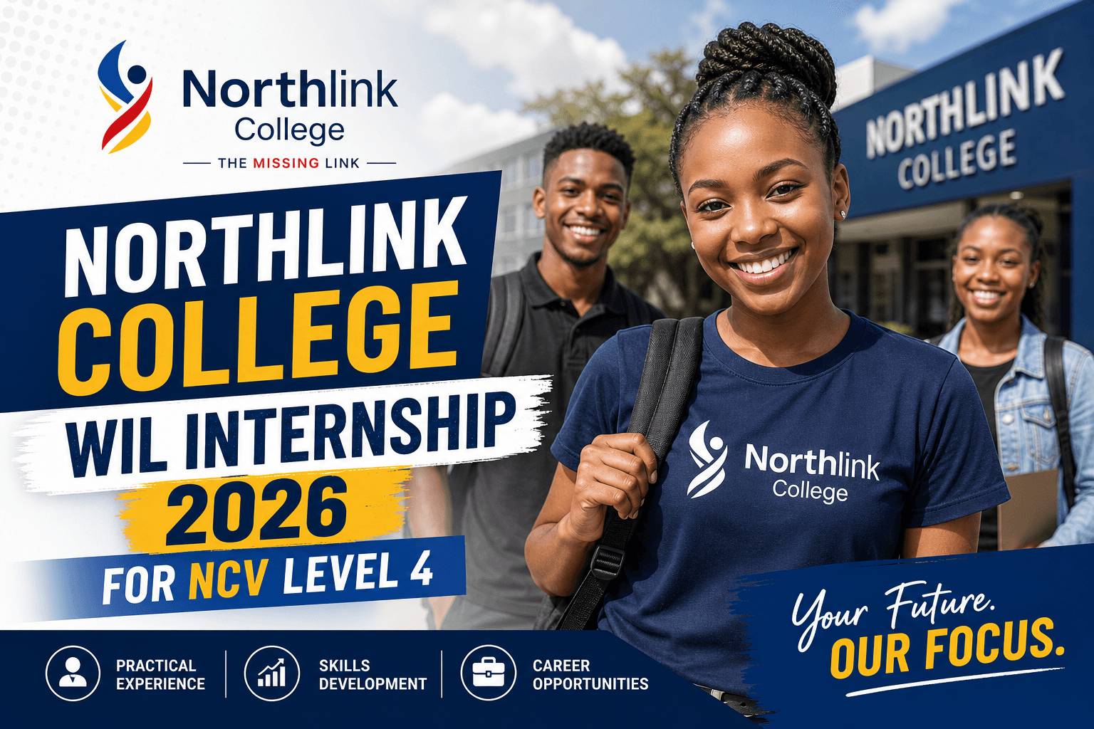 Northlink College WIL Internship 2026 for NCV Level 4