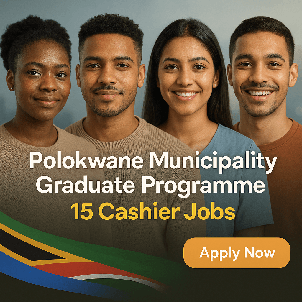 Polokwane Municipality Graduate Programme: 15 Cashier Jobs