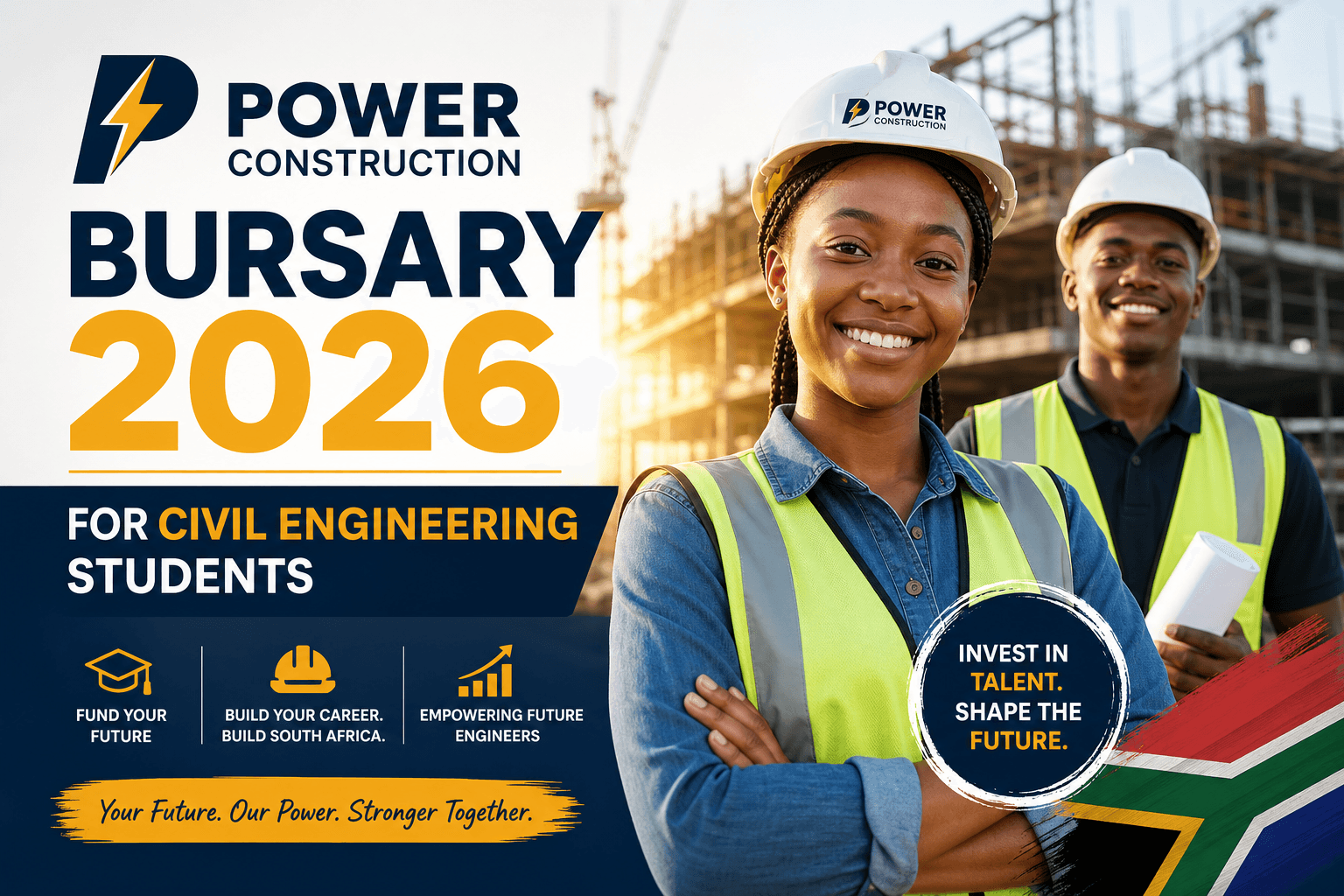 Power Construction Bursary 2026 for Civil Engineering Students