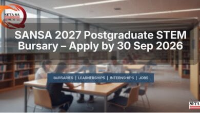 SANSA 2027 Postgraduate STEM Bursary – Apply by 30 Sep 2026