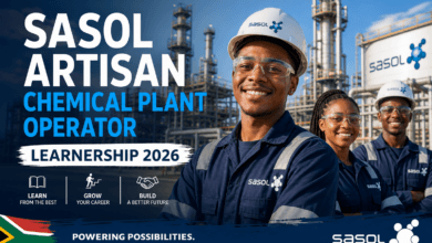 Sasol Artisan Chemical Plant Operator Learnership 2026