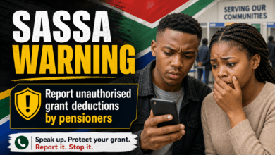 SASSA warning: report unauthorised grant deductions by pensioners