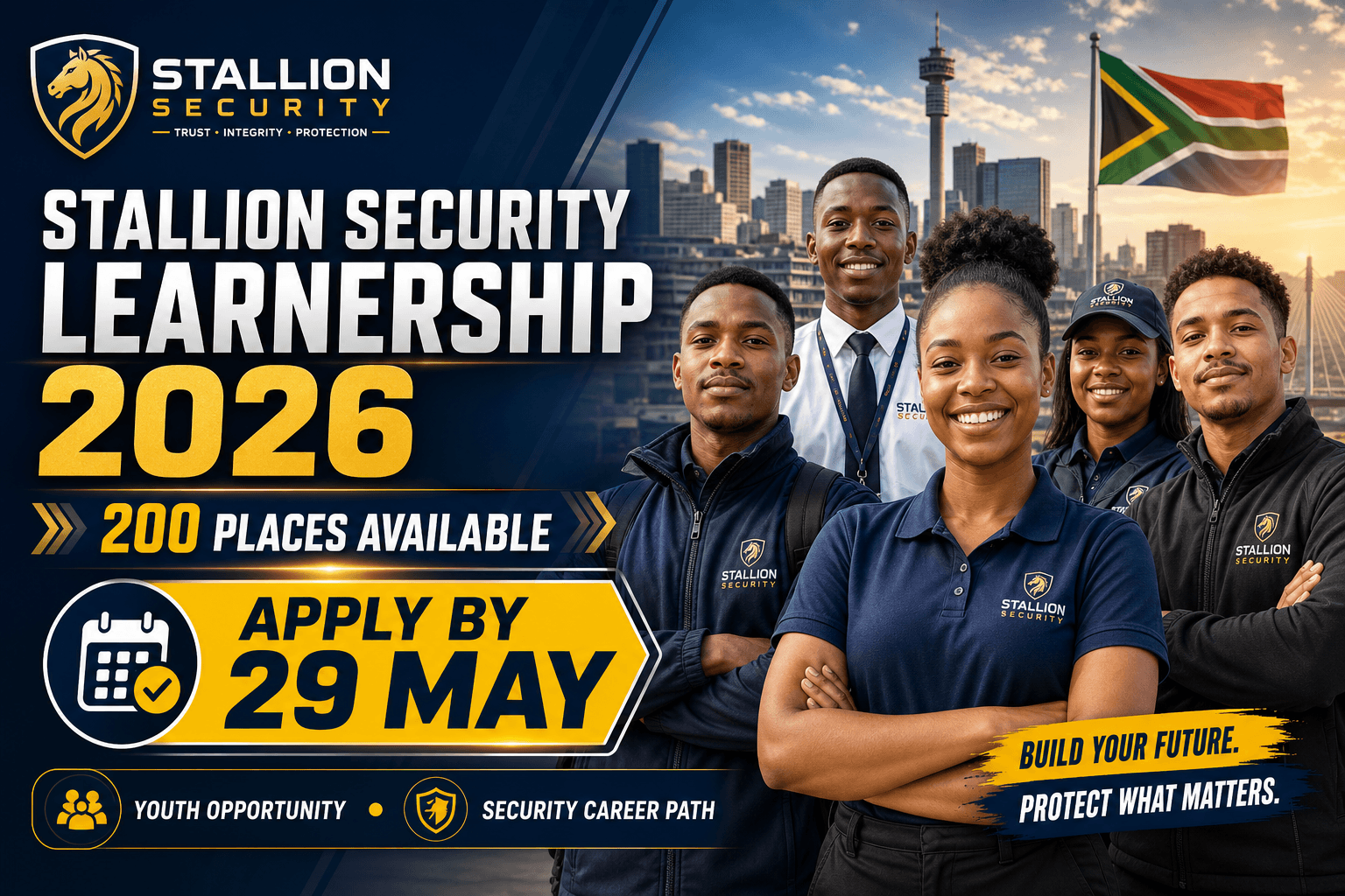 Stallion Security Learnership 2026 – 200 Places, Apply by 29 May