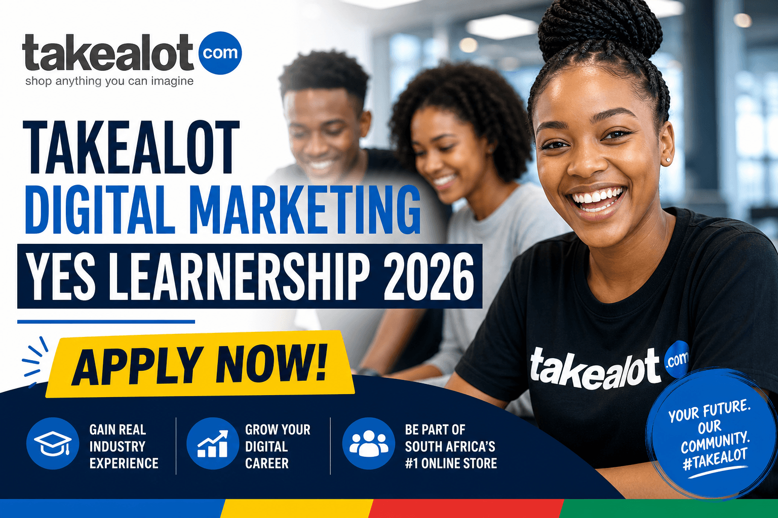 Takealot Digital Marketing YES Learnership 2026: Apply Now