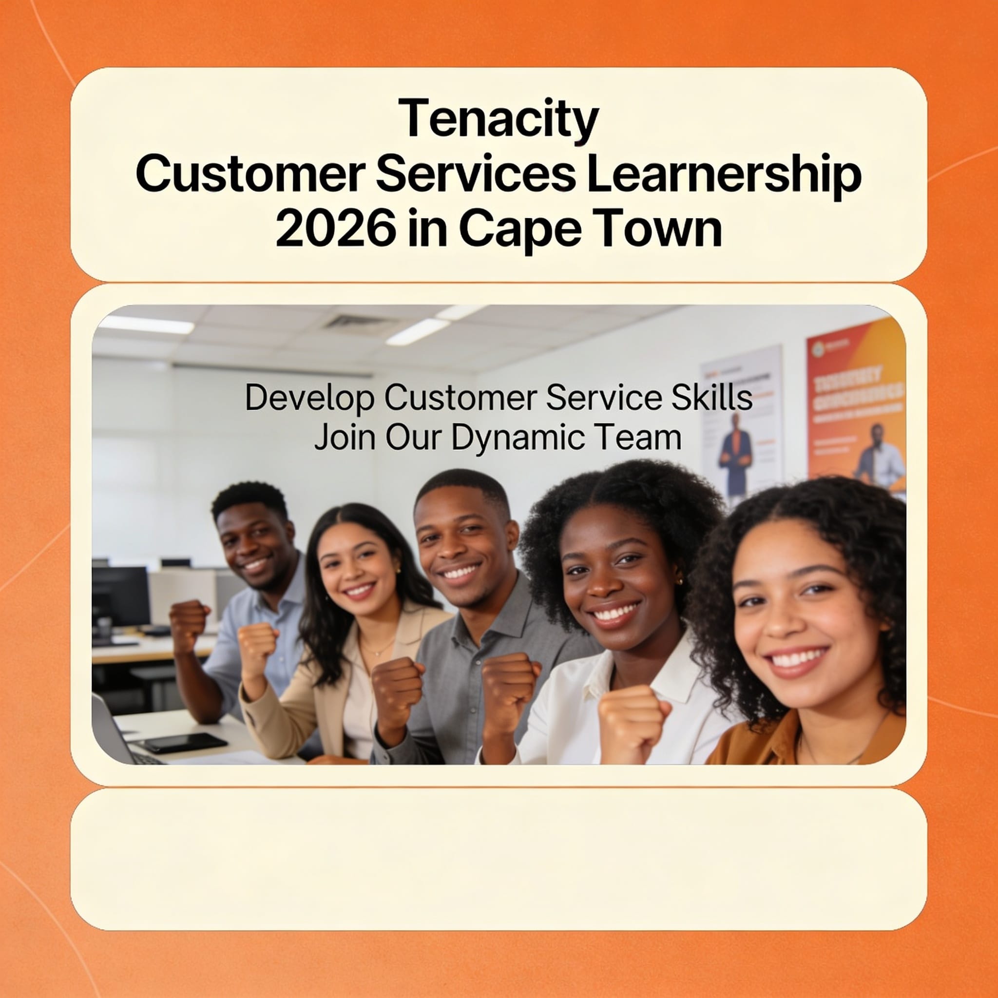 Tenacity Customer Services Learnership 2026 in Cape Town