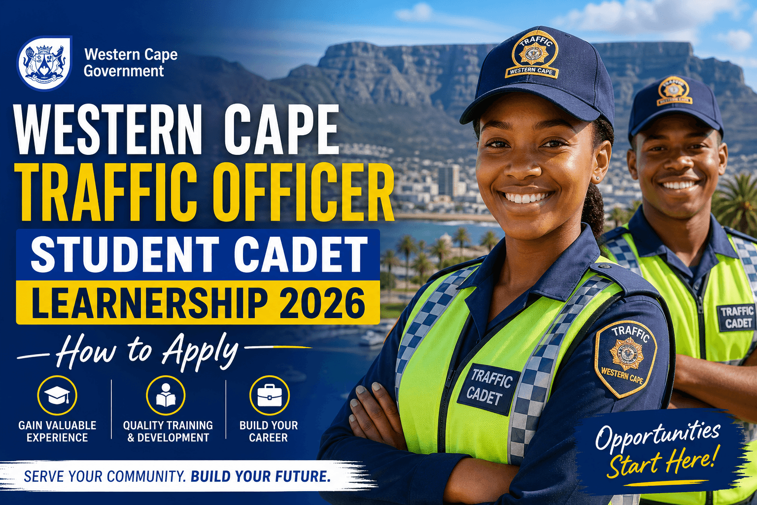 Western Cape Traffic Officer Student Cadet Learnership 2026: How to Apply