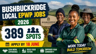 Bushbuckridge Local EPWP Jobs 2026 – 389 Spots, Apply by 18 June