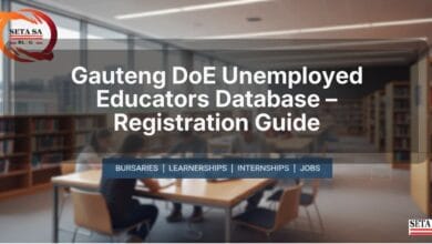 Gauteng DoE Unemployed Educators Database – Registration Guide