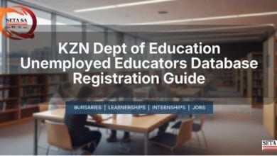 KZN Dept of Education Unemployed Educators Database Registration Guide