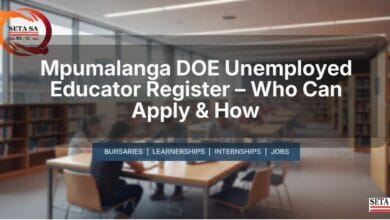 Mpumalanga DOE Unemployed Educator Register – Who Can Apply & How