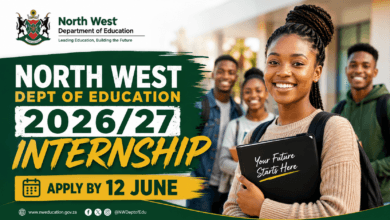 North West Dept of Education 2026/27 Internship – Apply by 12 June