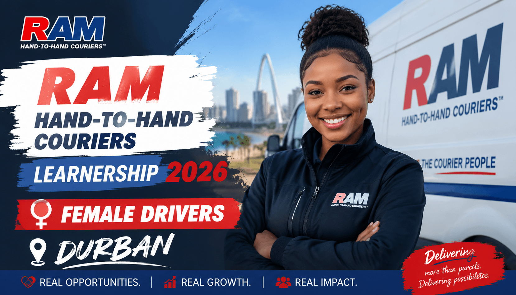RAM Hand-To-Hand Couriers Learnership 2026 - Female Drivers, Durban