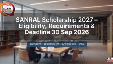 SANRAL Scholarship 2027 – Eligibility, Requirements & Deadline 30 Sep 2026