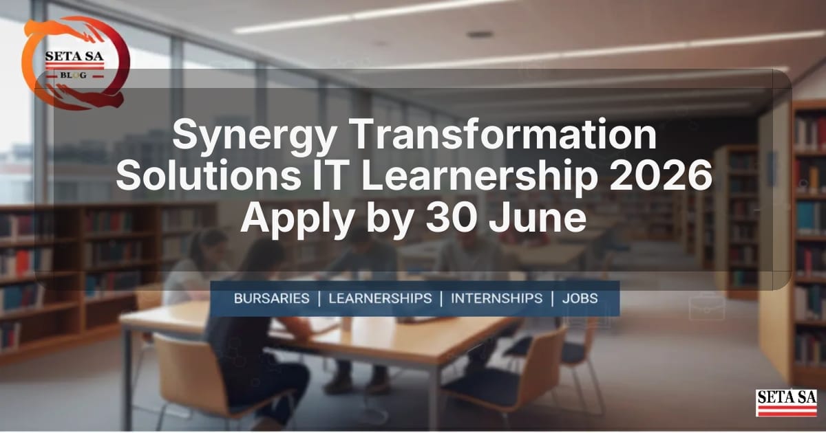 Synergy Transformation Solutions IT Learnership 2026 Apply by 30 June