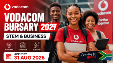 Vodacom Bursary 2027 – STEM & Business, apply by 31 Aug 2026
