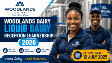Woodlands Dairy Liquid Dairy Reception Learnership 2026 Closing 12 Jul