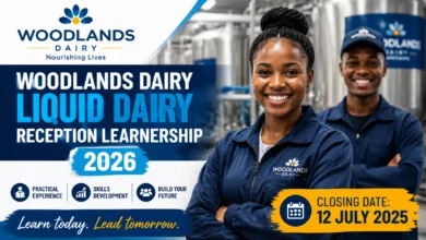 Woodlands Dairy Liquid Dairy Reception Learnership 2026 Closing 12 Jul