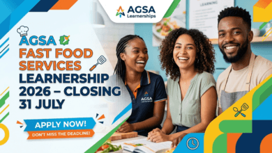 AGSA Fast Food Services Learnership 2026 – Closing 31 July