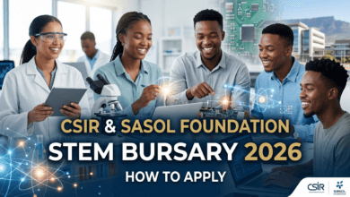 CSIR & Sasol Foundation STEM Bursary 2026 – How to Apply