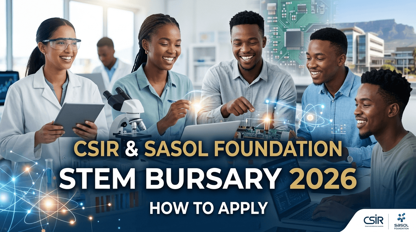 CSIR & Sasol Foundation STEM Bursary 2026 – How to Apply