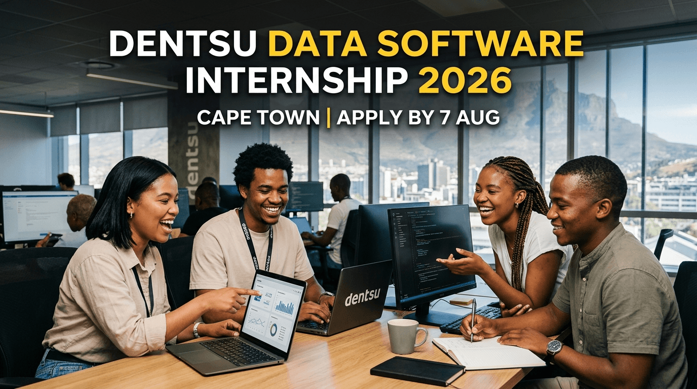 dentsu Data Software Internship 2026 – Cape Town (Apply by 7 Aug)