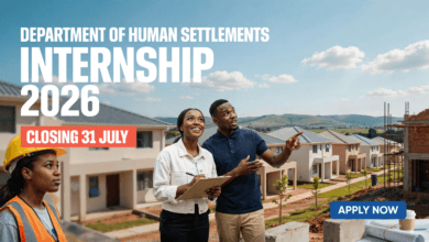 Department of Human Settlements Internship 2026 – Closing 31 July