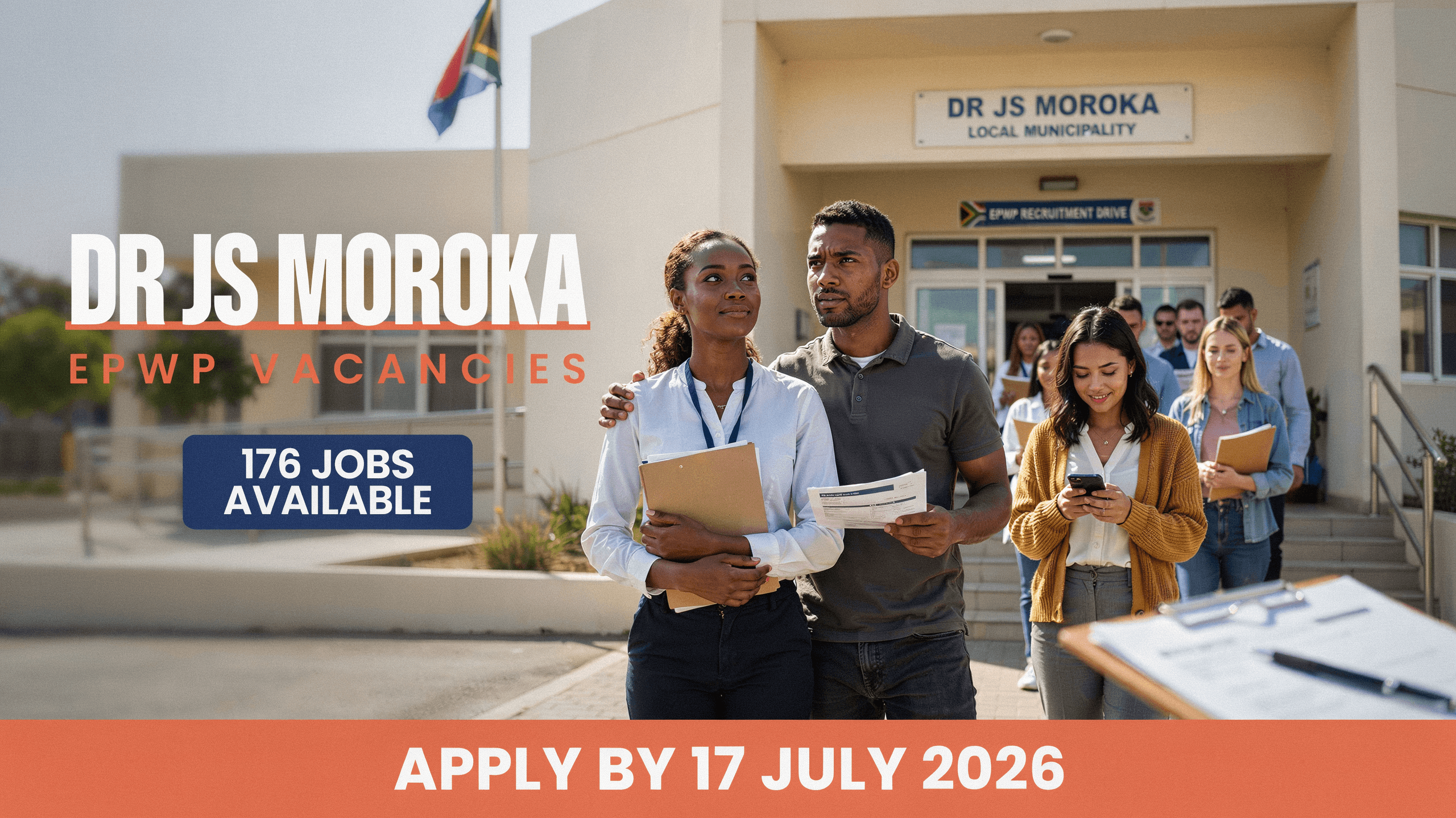 Dr JS Moroka EPWP Vacancies – 176 Jobs, Apply by 17 July 2026