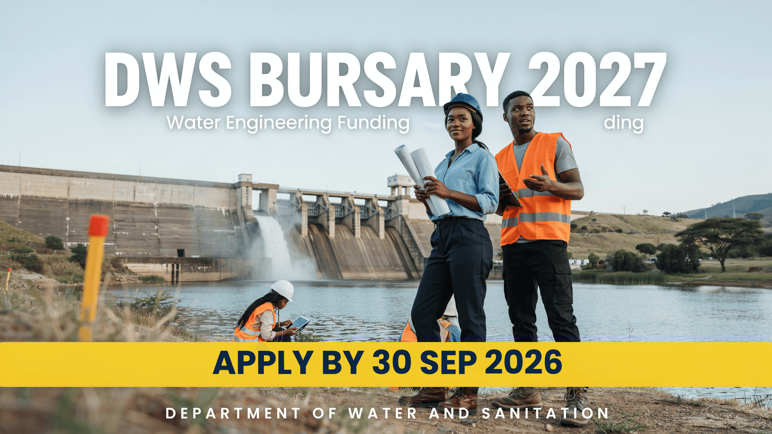 DWS Bursary 2027 – Water Engineering Funding, Apply by 30 Sep 2026
