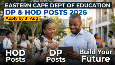Eastern Cape Dept of Education DP & HOD Posts 2026 – Apply by 31 Aug