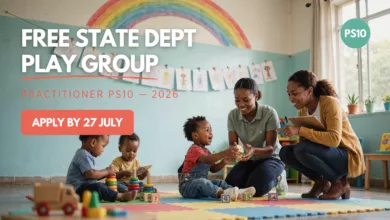 Free State Dept Play Group Practitioner PS10 2026 – Apply by 27 July