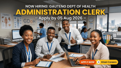 Gauteng Dept of Health Administration Clerk – Apply by 05 Aug 2026