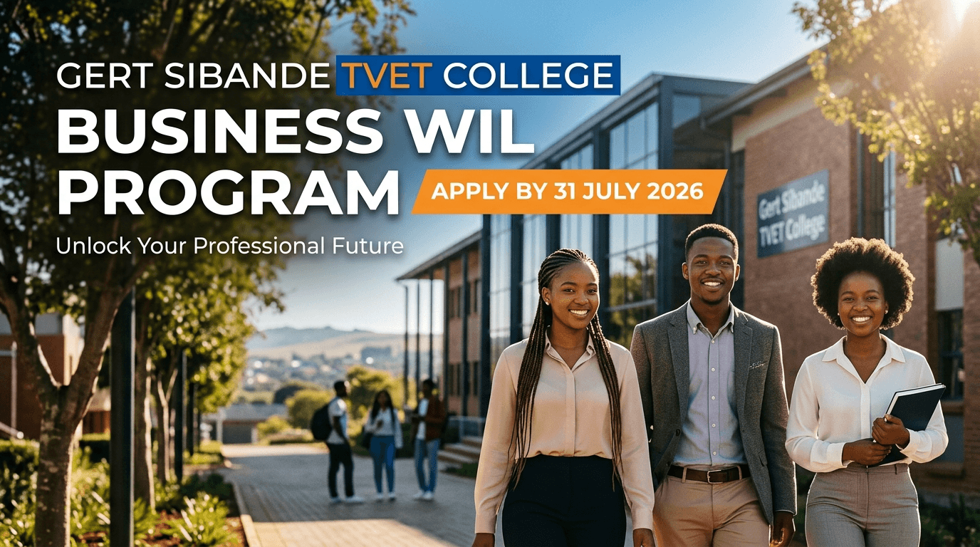 Gert Sibande TVET College Business WIL – Apply by 31 July 2026