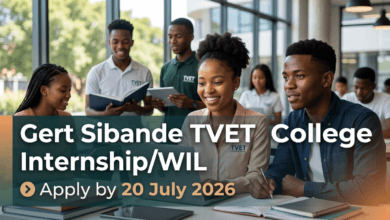 Gert Sibande TVET College Internship/WIL – Apply by 20 July 2026