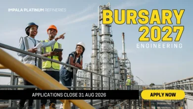 Impala Platinum Refineries bursary 2027 – Engineering – 31 Aug 2026