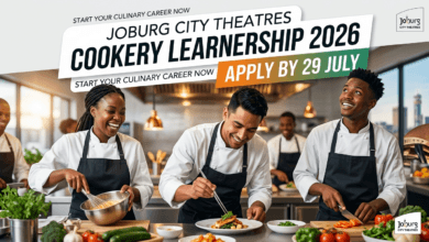 Joburg City Theatres Cookery Learnership 2026 – Apply by 29 July