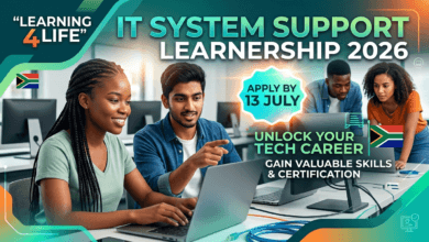 Learning 4 Life IT System Support Learnership 2026 – Apply by 13 July