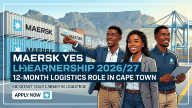 Maersk YES Learnership 2026/27 – 12‑month logistics role in Cape Town