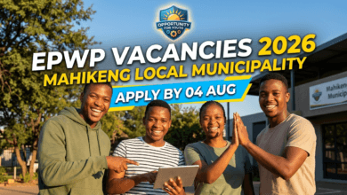 Mahikeng Local Municipality EPWP Vacancies 2026 – Apply by 04 Aug