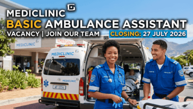 Mediclinic Basic Ambulance Assistant vacancy Closing 27 July 2026