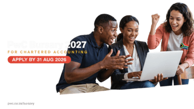 PwC Bursary 2027 for Chartered Accounting – Apply by 31 Aug 2026