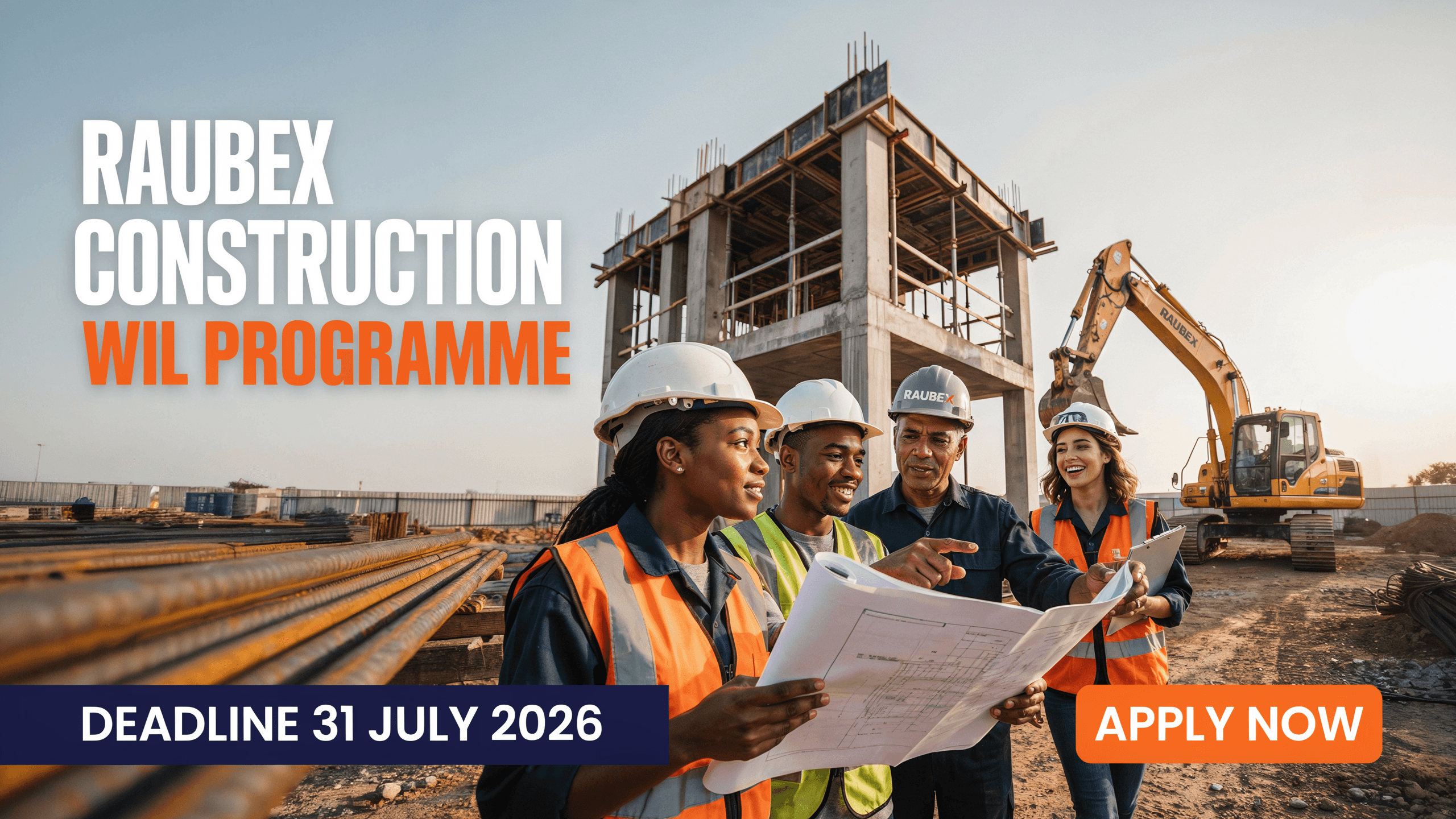 Raubex Construction WIL Programme – Deadline 31 July 2026
