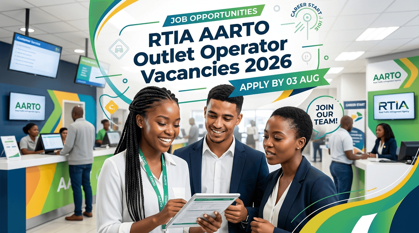 RTIA AARTO Outlet Operator Vacancies 2026 – Apply by 03 Aug