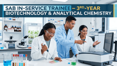 SAB In‑Service Trainee – 3rd‑Year Biotechnology & Analytical Chemistry