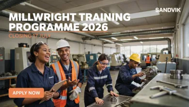 Sandvik Millwright Training Programme 2026 – Closing 17 July