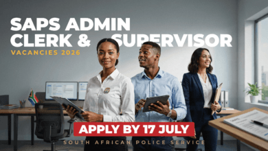 SAPS Admin Clerk & Supervisor Vacancies 2026 – Apply by 17 July