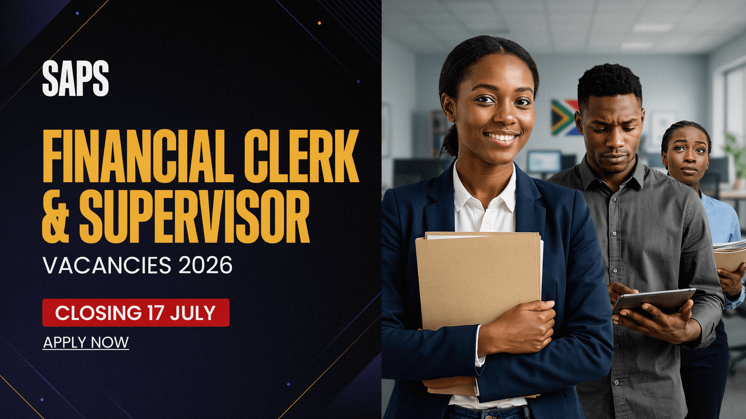 SAPS Financial Clerk & Supervisor Vacancies 2026 – Closing 17 July